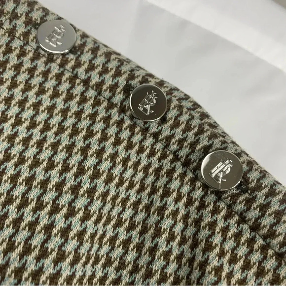 NWT Lauren Ralph Lauren Houndstooth Jacquard Crewneck Short Sleeve Top, size PM - Picture 5 of 12